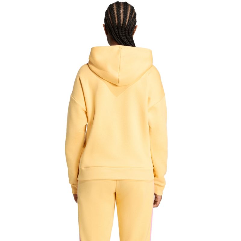 3. Women's adidas Essentials Small Logo Feel Cozy Hoodie Yellow KC5281