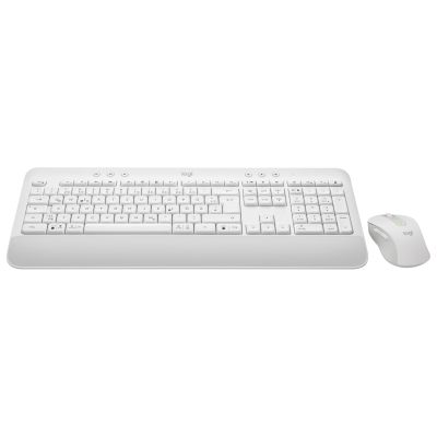 12. Logitech Signature MK650 Combo For Business Keyboard Mouse Included Office Bluetooth QWERTZ German White