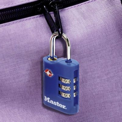 3. MASTER LOCK 4686EURT suitcase padlock Luggage combination lock Zinc Black, Blue, Purple, Red