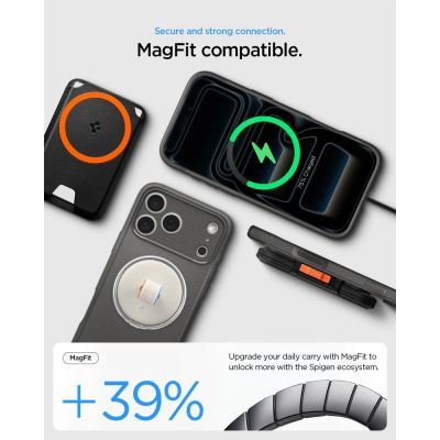 5. Spigen Rugged Armor MagSafe Case for iPhone 18 Pro / 17 Pro - Gray