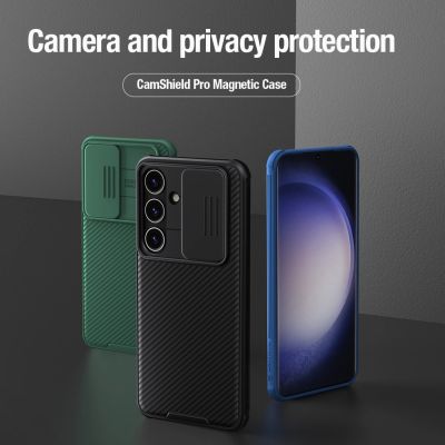 7. Nillkin CamShield Pro armored case with camera cover for Samsung Galaxy S24+ - green