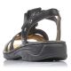 14. Black leather Roman sandals Rieker W 64580