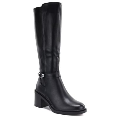 Sergio Leone KZ-14 black insulated high-heeled boots