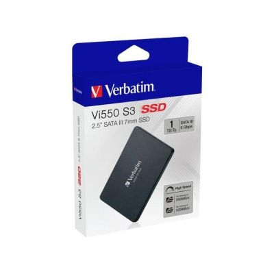 3. VERBATIM SSD VI550 S3 1TB 2.5" SATA III BLACK 49353