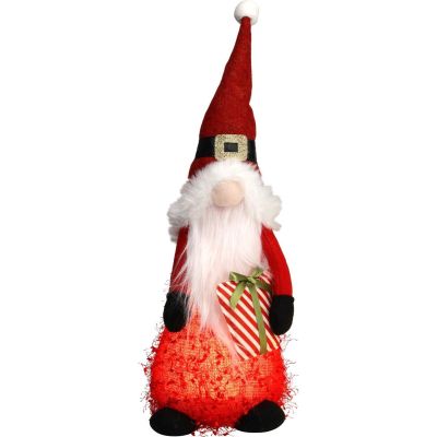 DECORATIVE PLUSH FIGURINE SANTA CLAUS LED 51CM