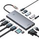 4. HUB Baseus PortalJoy Series 13in1 USB-C - 2x HDMI / DP / VGA / USB-A 3.1 / USB-C 3.1 / USB-A 2.0 / PD / RJ45 / SD / TF / AUX - gray