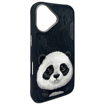 4. Nimmy Big Eyed Pet 2.0 Panda case for iPhone 16 - black