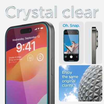11. Spigen Glas.tR EZ Fit Tempered Glass for iPhone 15 Plus / 16 Plus - 2 pcs.
