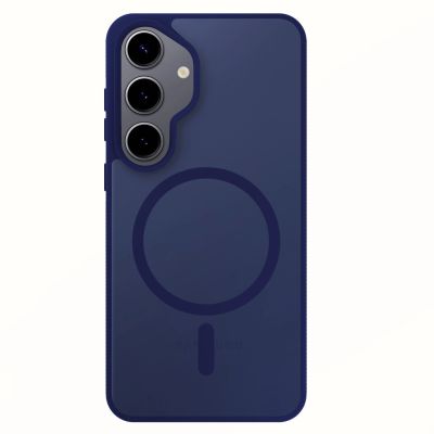 25. 3mk Smoke MagCase for Samsung Galaxy S25 - Blue-Translucent