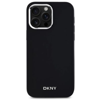 3. DKNY Plain Logo MagSafe iPhone 14 Pro Max Case - Black