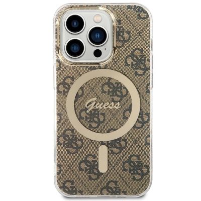 2. Guess IML 4G MagSafe case for iPhone 15 Pro - brown