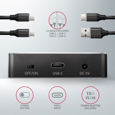 6. Axagon ADSA-M2C Hard Drive Docking Station USB 3.2 Gen 2 (3.1 Gen 2) Type-C