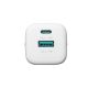 7. Joyroom JR-TG7 33W USB-A + USB-C Wall Charger with 60W USB-C to USB-C 1m Cable - White