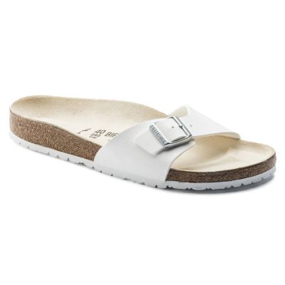 Birkenstock Madrid Birko-Flor White women's flip-flops regular wide (0040731)