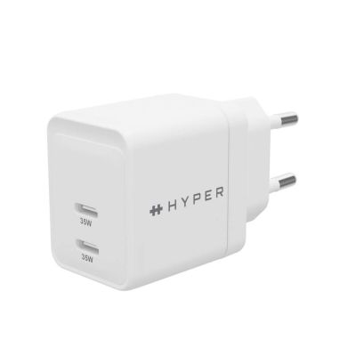 2. HYPER HJG35EU Mobile Charger Headphones, Headset, Smartphone, Watch White AC Fast Charging Internal