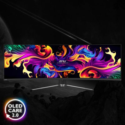 8. MSI MPG 491CQPDE QD-OLED Computer Monitor 124.5 cm (49") 5120 x 1440 px DQHD Black