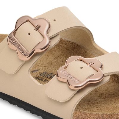 2. Birkenstock ARIZONA FLOWER BUCKLE KIDS 1030439 SANDCASTLE flip-flops (standard width)