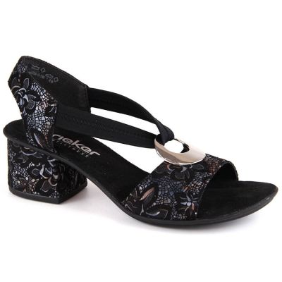 7. Comfortable Rieker W RKR679 black sandals