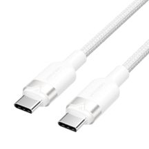 USB-C to USB-C Vention Braided Cable 3A 480Mbps 60W PD 1m White