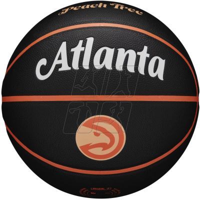 2. Wilson NBA Team City Collector Atlanta Hawks Ball WZ4016401ID basketball