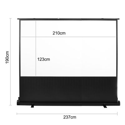 2. MACLEAN PORTABLE PROJECTION SCREEN, COMPACT, FLOOR, 100", 16:9 MC-964