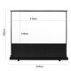 2. MACLEAN PORTABLE PROJECTION SCREEN, COMPACT, FLOOR, 100", 16:9 MC-964