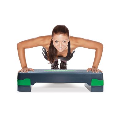 58. Aerobics step HMS AS003 green/gray