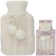 ALPINA RUBBER HOT WATER BOTTLE WITH COVER 0.7 L WHITE