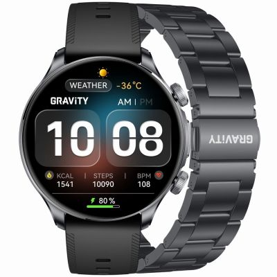 Smartwatch Gravity Black Strap + Bracelet GT35-2