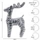 5. REINDEER DECORATION 34 CM 20 LED SILVER