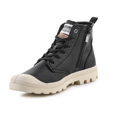 4. Palladium Pampa Hi Re-Vegan Leather U shoes 74378-008-M Black