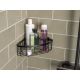 5. TESA ALUXX BLACK Aluminum Wall-hung Shower Basket