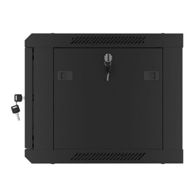2. LANBERG WALL-HUNG RACK CABINET 19" 6U 600X450 METAL DOOR BLACK (FLAT PACK) WF01-6406-00B