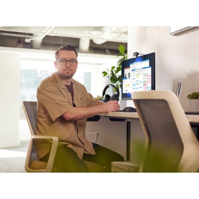 10. POLY Voyager Surround 85 UC USB-C Headset + USB-C/A Adapter + Charging Stand