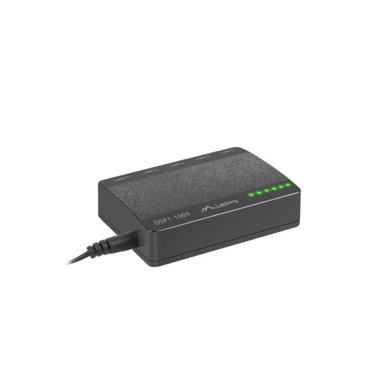 Switch Lanberg DSP1-1005 (5x 10/100/1000Mbps)
