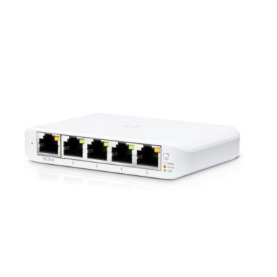 7. Ubiquiti Networks UniFi Flex Mini Managed Switch (5-pack) Gigabit Ethernet (10/100/1000) PoE Support White
