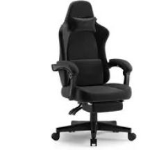 SENSE7 DEVON black / Gaming chair / Alcantara / adjustable / wheels / load capacity 120 kg