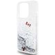 6. Hello Kitty Liquid Glitter Charms Kitty Head case for iPhone 13 Pro / 13 - silver