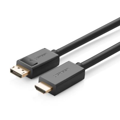 2. Ugreen unidirectional DisplayPort to HDMI Cable 4K 30Hz 32 AWG 1.5m Black (DP101 10239)