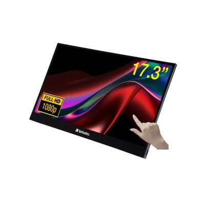 14. Verbatim 49593 Computer Monitor 43.9 cm (17.3") 1920 x 1080 pixels Full HD LCD Touchscreen Black