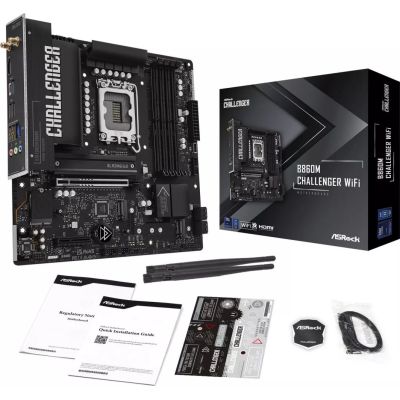 13. Asrock B860M Challenger WiFi Intel B860 LGA 1851 (Socket V1) micro ATX