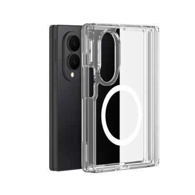 Dux Ducis Clin Mag Case for Samsung Galaxy Z Fold 8 Wide Compatible with MagSafe - Transparent