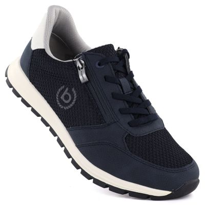 Men's lightweight sneakers with zipper, navy blue, Bugatti 325-ATL02-2500-4100