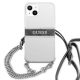 3. Guess GUHCP13SKC4GBSI iPhone 13 mini 5.4" Transparent hardcase 4G Gray Strap Silver Chain
