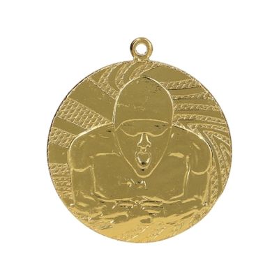 6. Gold medal - swimming - steel medal