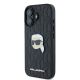 2. Karl Lagerfeld Monogram Karl Head Pin iPhone 16 Case - Black
