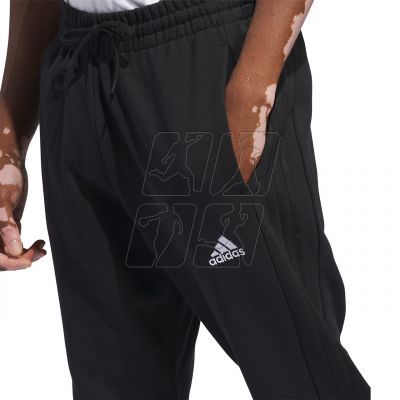 4. adidas Essentials French Terry Tapered Cuff 3-Stripes M HZ2218 pants