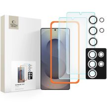 Tech-Protect Supreme Set for Samsung Galaxy S25 Ultra 2x Tempered Glass Screen Protector / Camera Tempered Glass - Clear