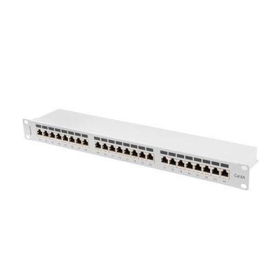 19. LANBERG PATCH PANEL 24 PORT 1U 19" CAT.6A FTP GRAY PPSA-1024-S