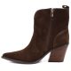 3. Women's leather ankle boots, insulated, brown cowboy boots, Big Star SS274473